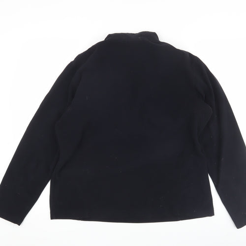 Iguana Women's Black 1/4 Zip Windbreaker Jacket Size 12