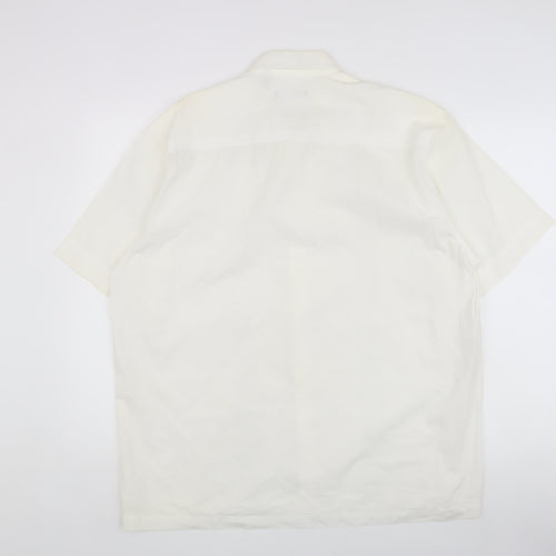 Van Heusen Men’s White Short Sleeve Shirt L
