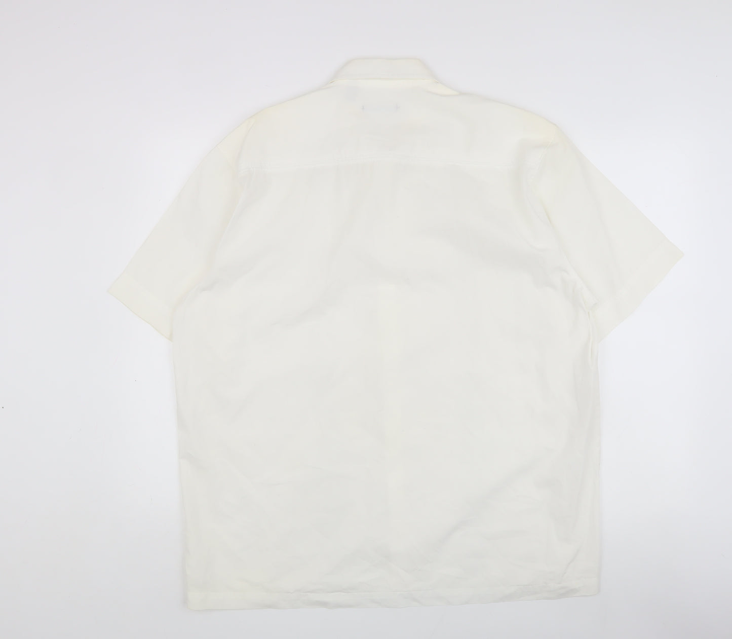 Van Heusen Men’s White Short Sleeve Shirt L