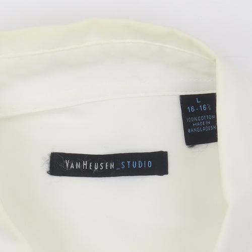 Van Heusen Men’s White Short Sleeve Shirt L