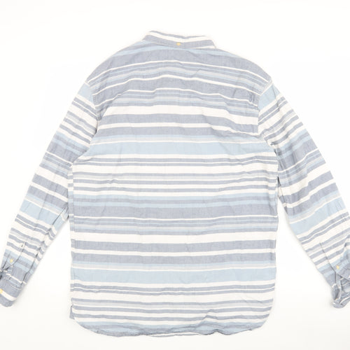 Quiksilver Men's Blue XL Striped Shirt - You Need This