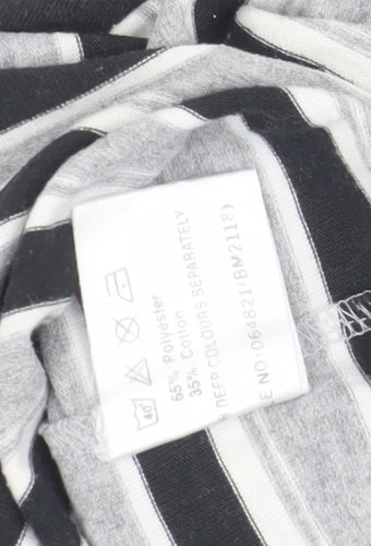 Bonmarché Women's Grey Striped T-Shirt M, Casual Style