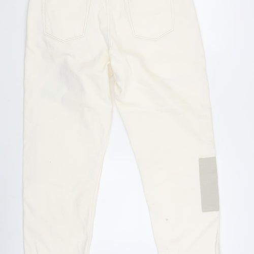 River Island Women's Ivory Straight Jeans UK 6