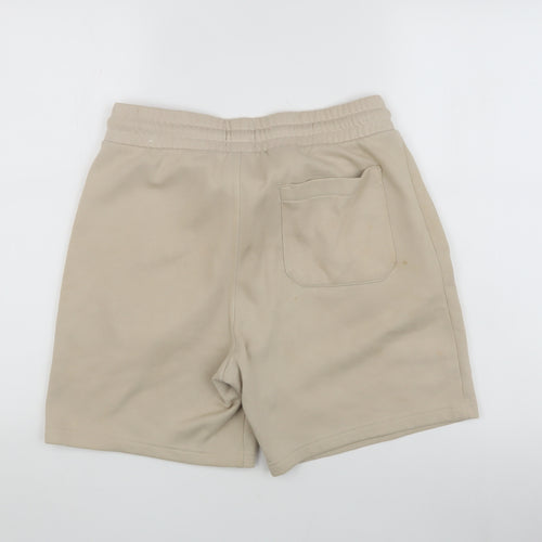 H&M Men's Beige Sweat Shorts - Size S, Casual Comfort