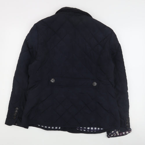 Bonmarché Women's Blue Quilted Jacket Size 16