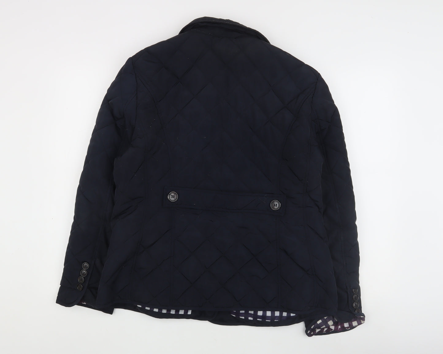 Bonmarché Women's Blue Quilted Jacket Size 16