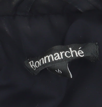 Bonmarché Women's Blue Quilted Jacket Size 16