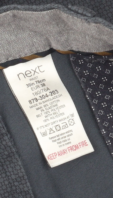 Next Mens Grey Chino Shorts, Size 30, Excellent Condition