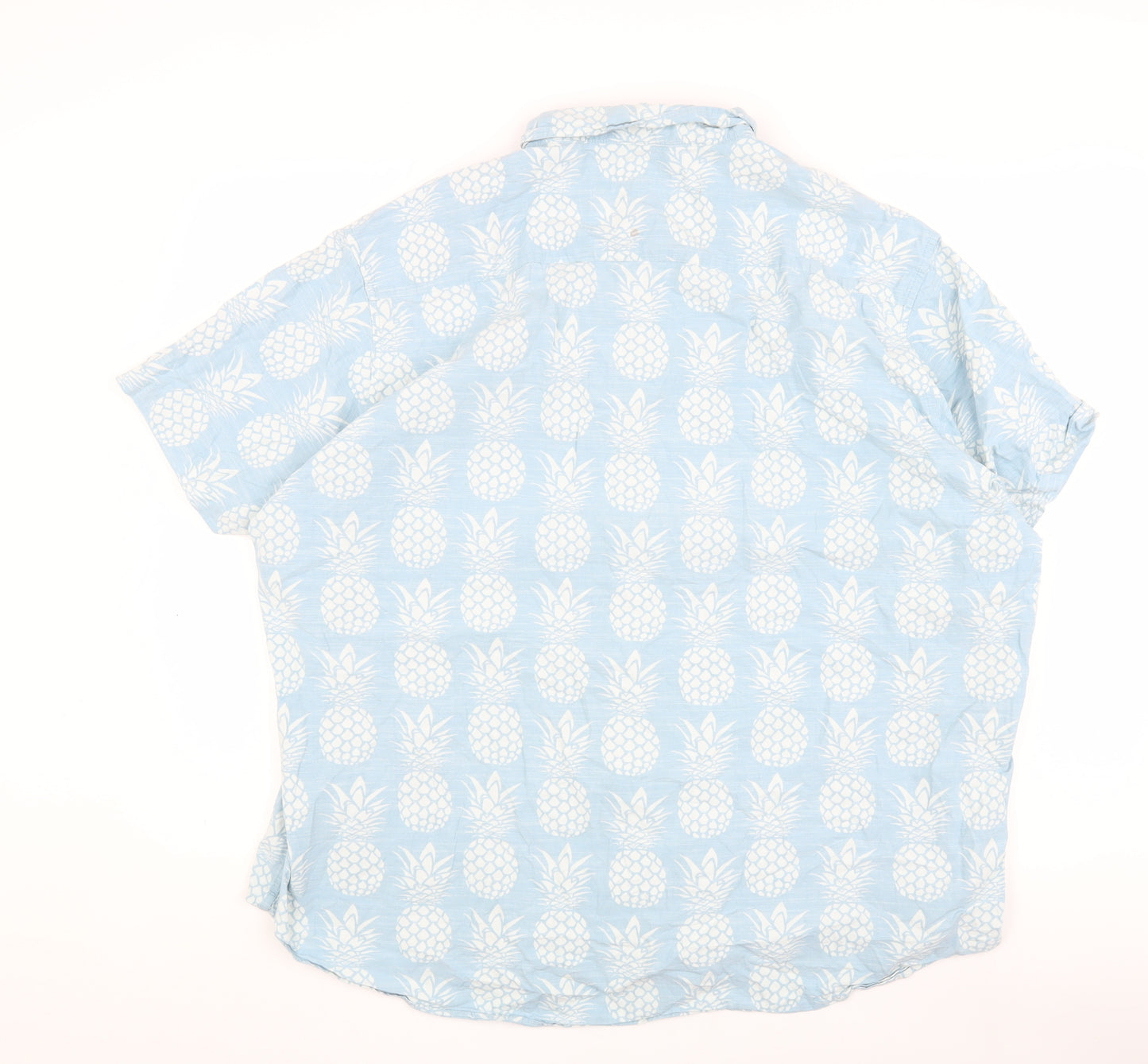 Next Men's Blue 3XL Short Sleeve Beach Shirt