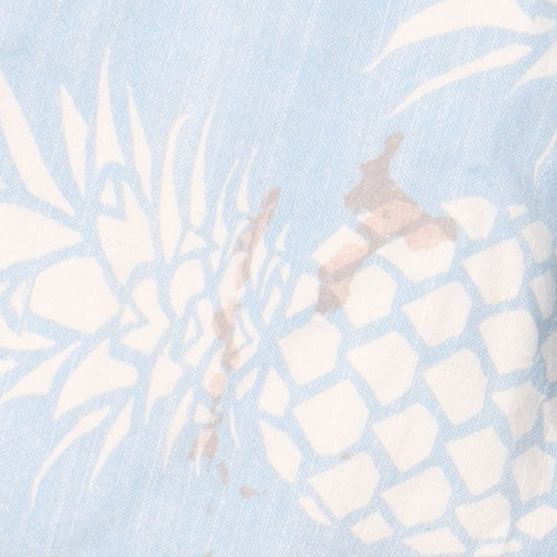 Next Men's Blue 3XL Short Sleeve Beach Shirt