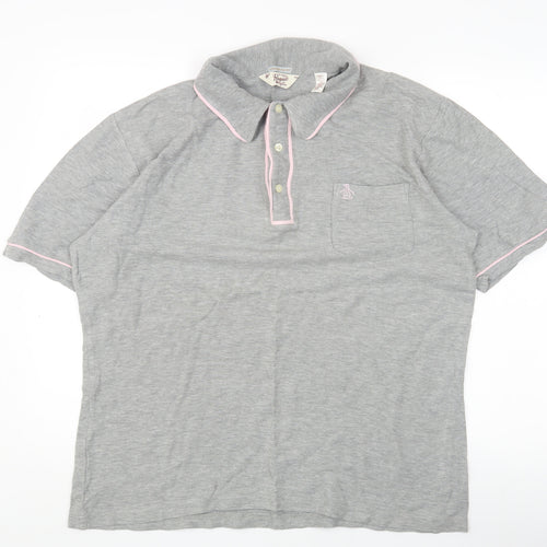 Original Penguin Men's Grey Slim Fit Polo XXL
