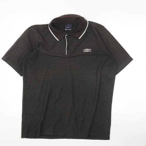 Umbro Men's Brown XL Collared Polo Shirt