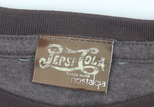 Pepsi Cola Women's Brown Retro T-Shirt UK Size 20