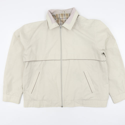 Debenhams Men's Beige Bomber Jacket M Regular Fit Casual