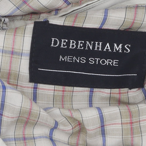 Debenhams Men's Beige Bomber Jacket M Regular Fit Casual