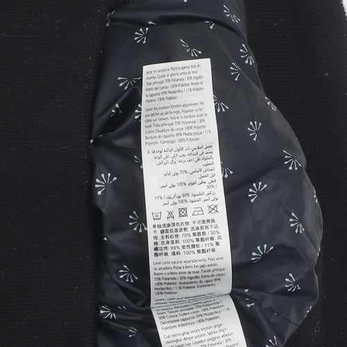 Jack Wills Women's Black Fur Trim Puffer Jacket Size 12