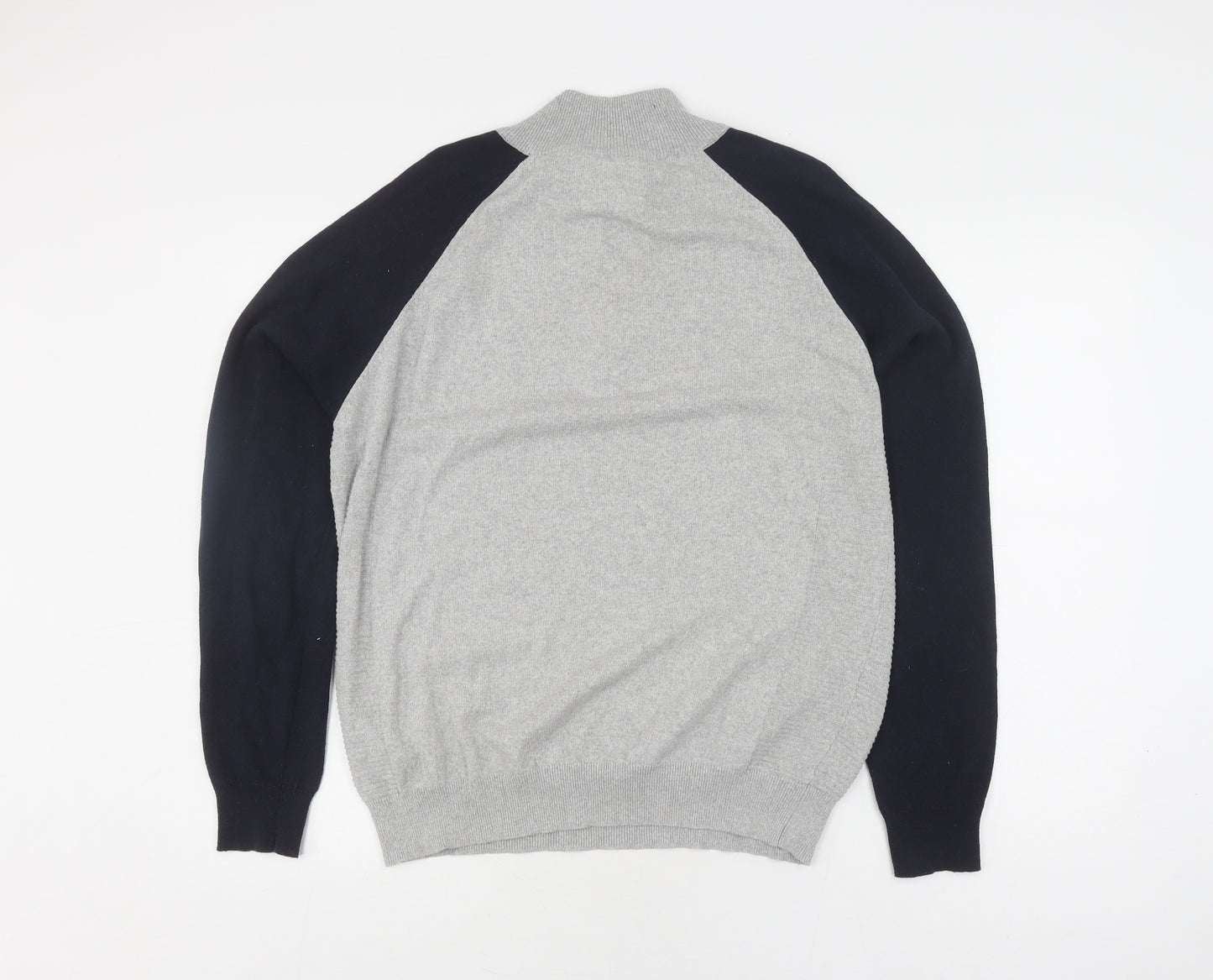 Threadcare Men's Grey Full Zip Jumper Size L