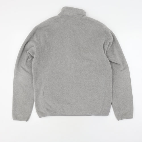 Uniqlo Women's Grey Fleece Jacket, Size S, Casual Winter Wear