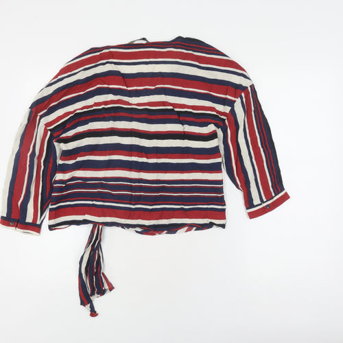 Zara Basic Women's Multicoloured Wrap Blouse Size L
