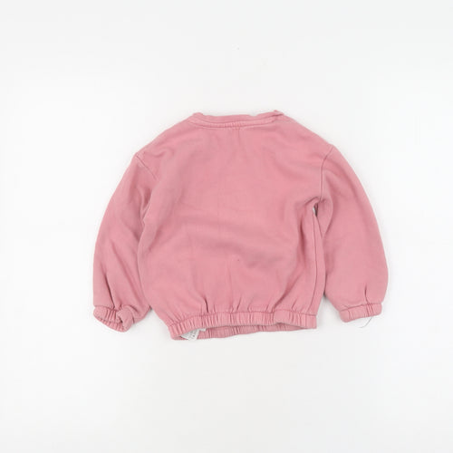 Primark Disney Unisex Pink Jumper 24-36M Chip & Dale Casual