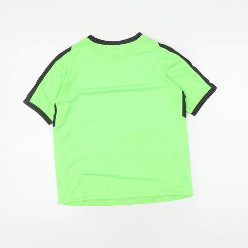 Kipsta Boys' Green Football T-Shirt, 13 Years, Breathable