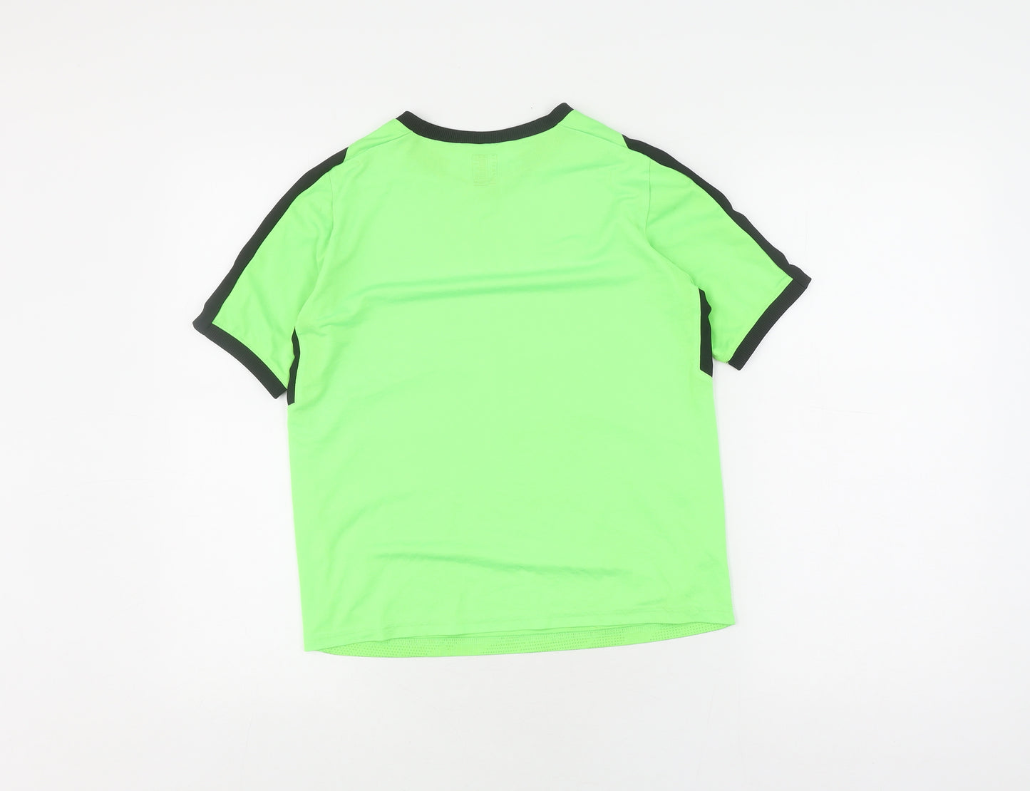 Kipsta Boys' Green Football T-Shirt, 13 Years, Breathable