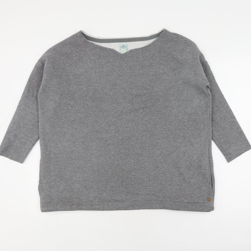 Replay Women's Grey 3/4 Sleeve Boat Neck Jumper
