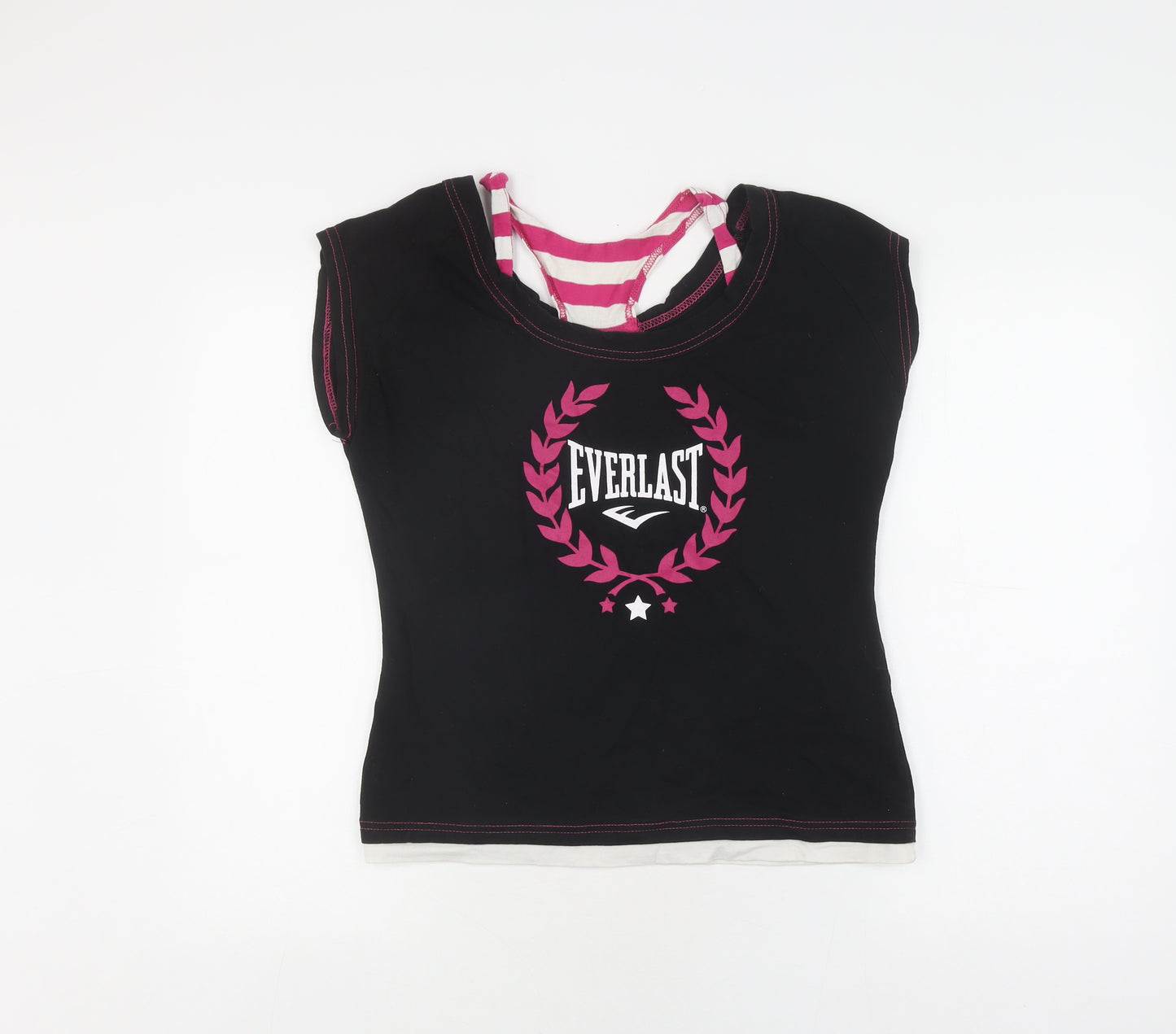 Everlast Women's Black Cap Sleeve T-Shirt