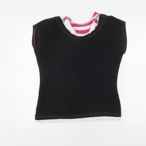 Everlast Women's Black Cap Sleeve T-Shirt