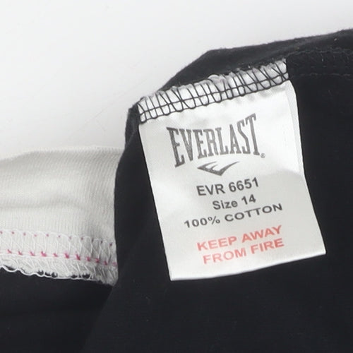 Everlast Women's Black Cap Sleeve T-Shirt