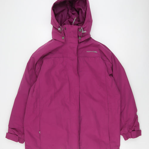 Trespass Women's Pink Waterproof Jacket Size 14