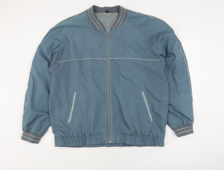 Debenhams Men's Blue Varsity Jacket L