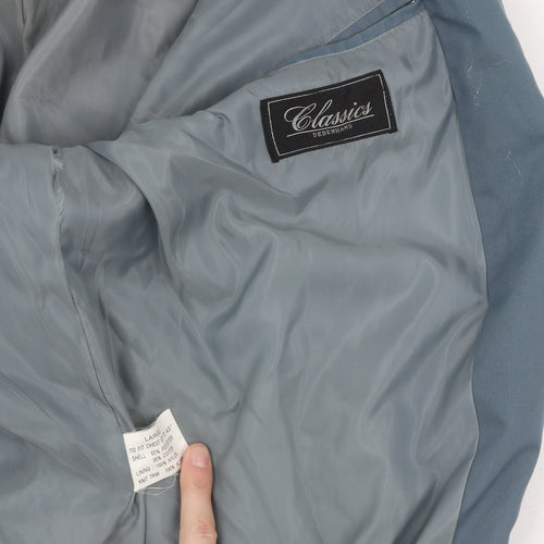 Debenhams Men's Blue Varsity Jacket L