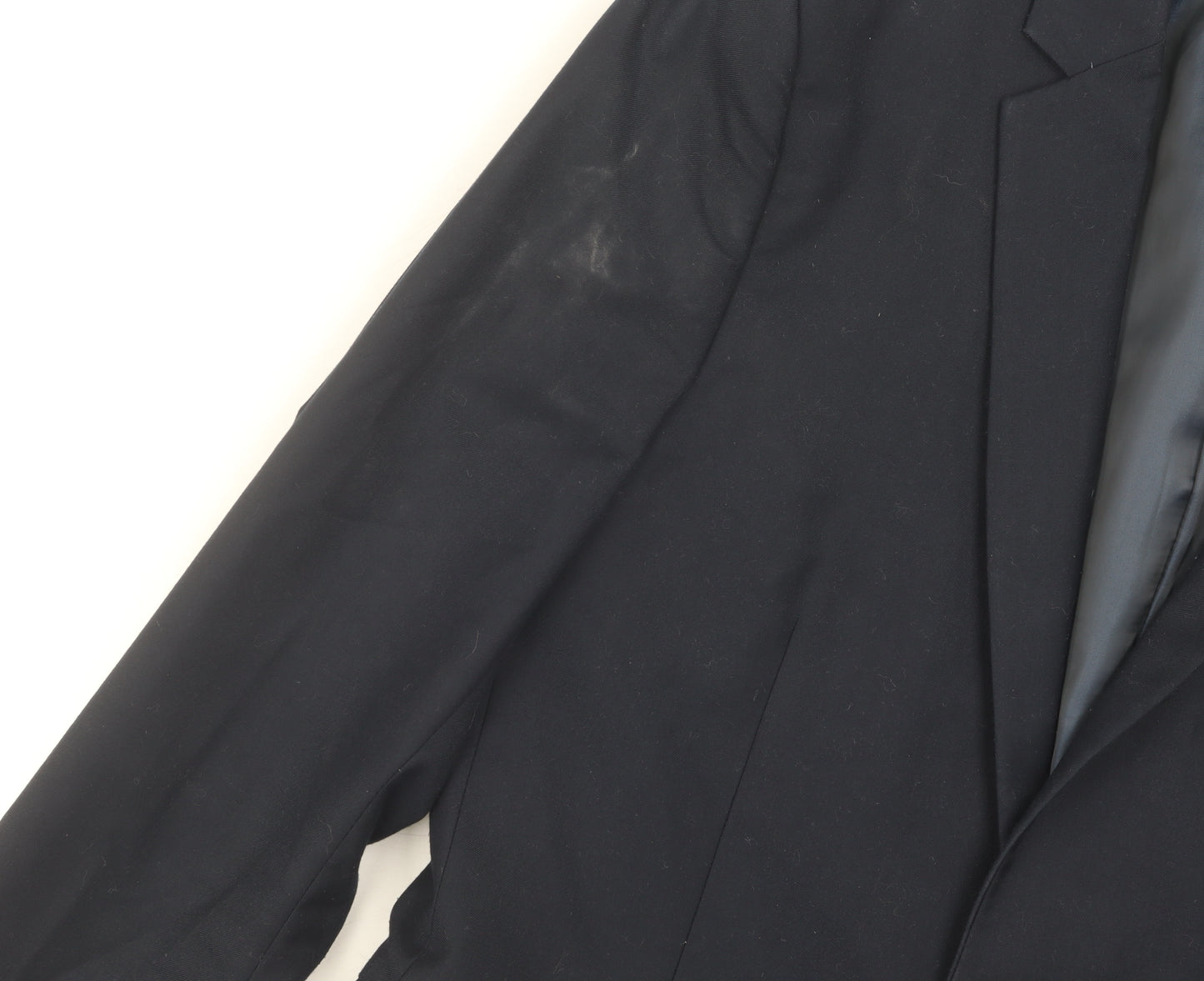 Topman Men's Black Blazer - Size 40, Skinny Fit