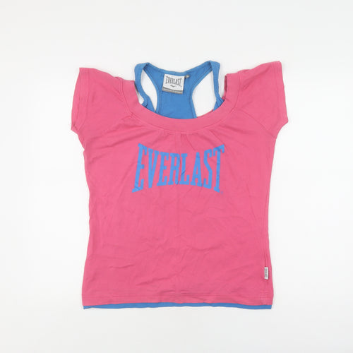 Everlast Women's Pink T-Shirt Scoop Neck Size 14