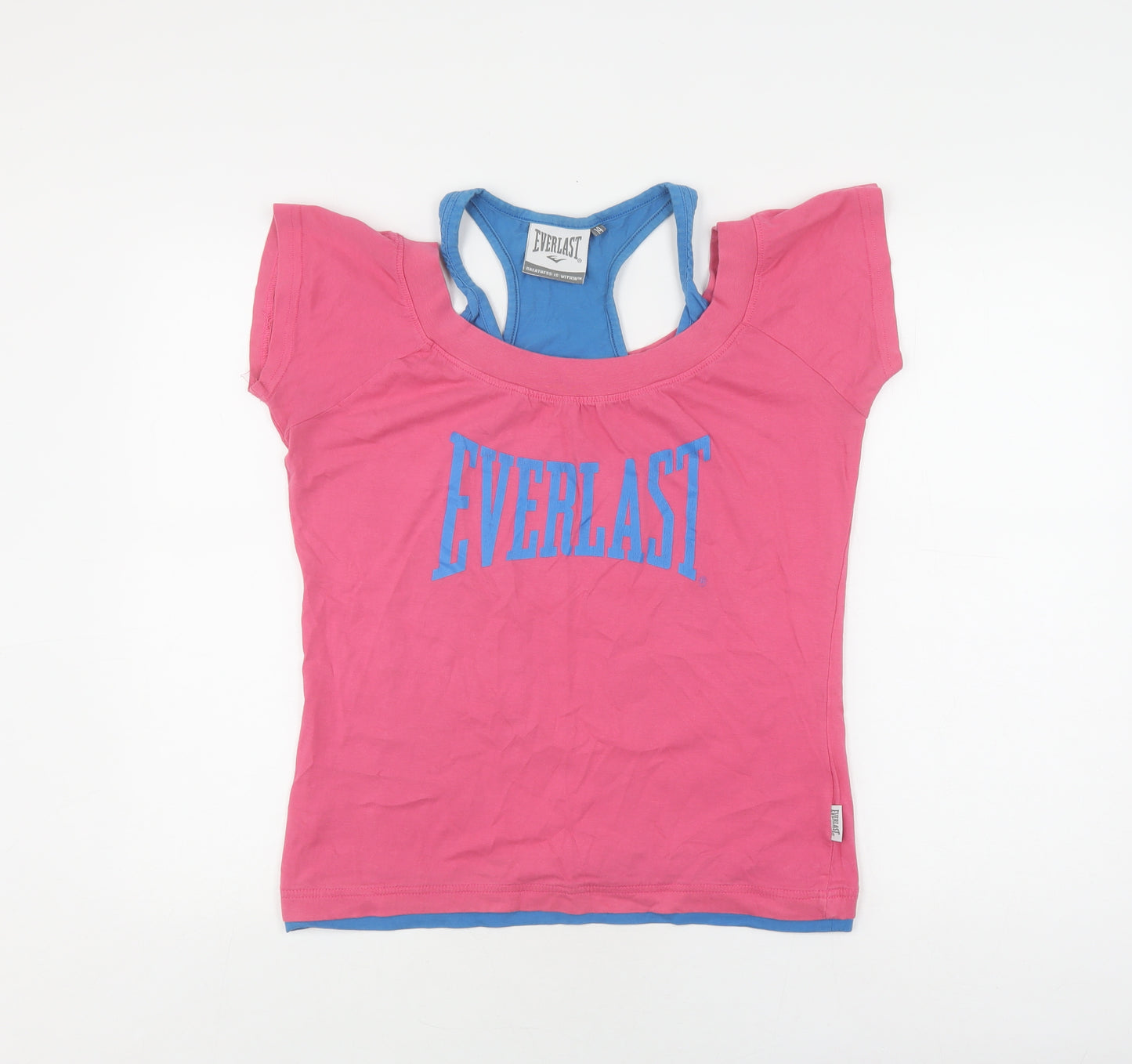 Everlast Women's Pink T-Shirt Scoop Neck Size 14