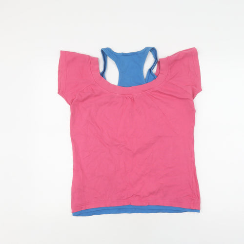 Everlast Women's Pink T-Shirt Scoop Neck Size 14