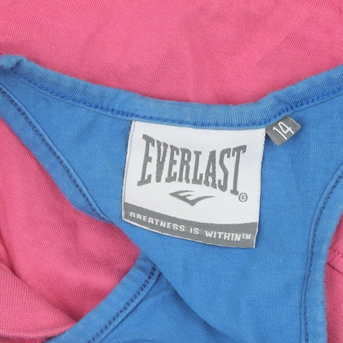 Everlast Women's Pink T-Shirt Scoop Neck Size 14