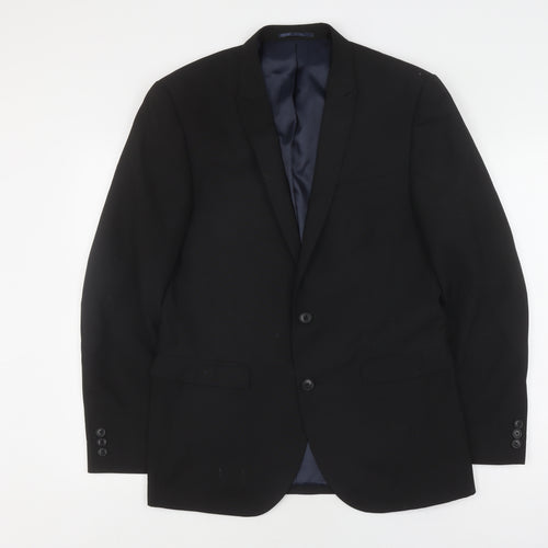 Next Men's Black Blazer Size 40 Regular