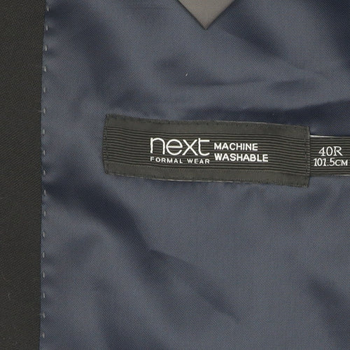 Next Men's Black Blazer Size 40 Regular