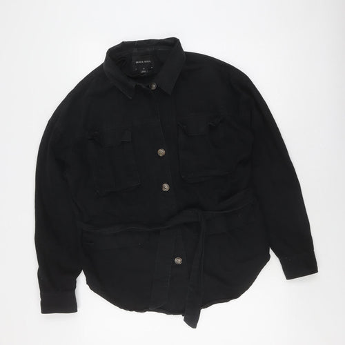 Brave Soul Women's Black Utility Jacket Size 10