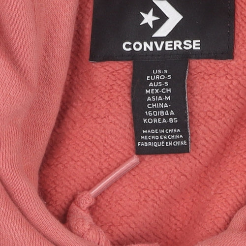 Converse Unisex Pink Pullover Hoodie S