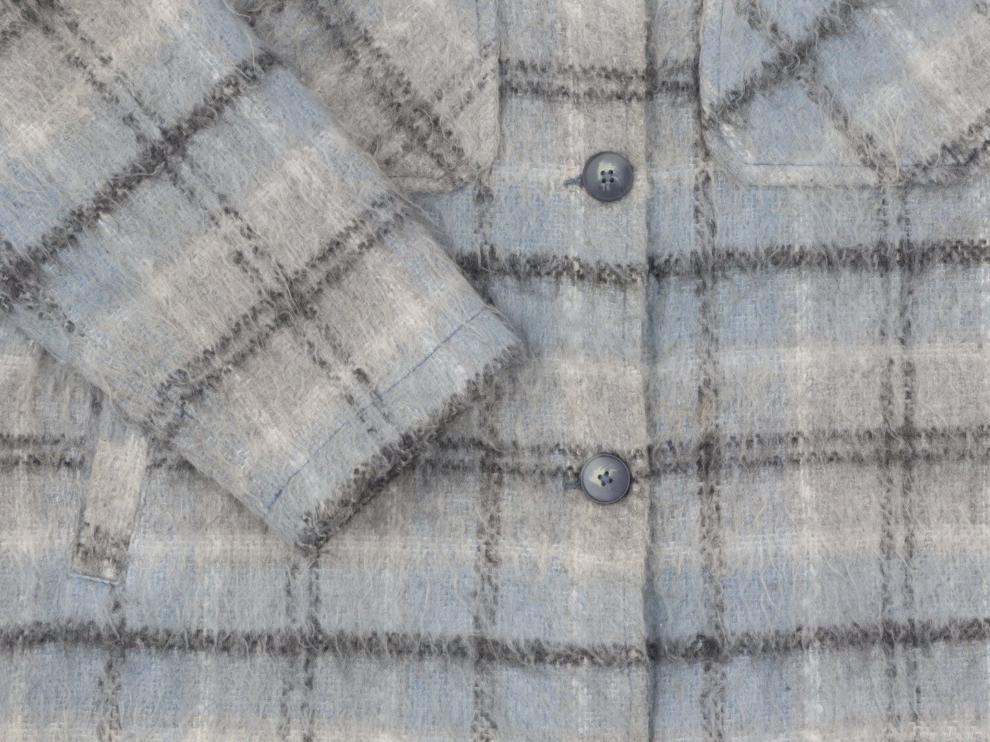 Topshop Women's Blue Plaid Jacket Medium