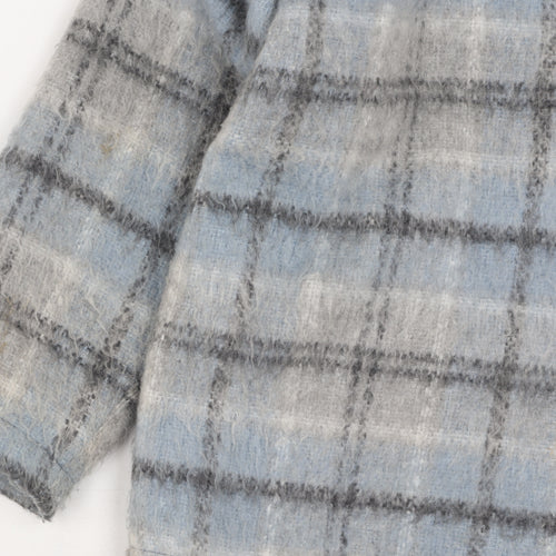 Topshop Women's Blue Plaid Jacket Medium