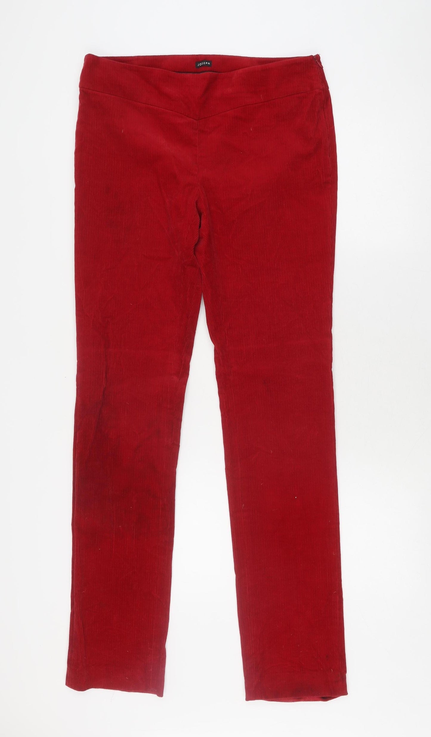 Joseph Women's Red Straight Trousers Size 14
