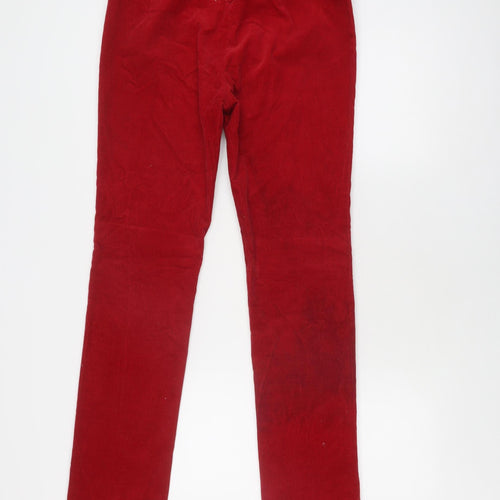Joseph Women's Red Straight Trousers Size 14