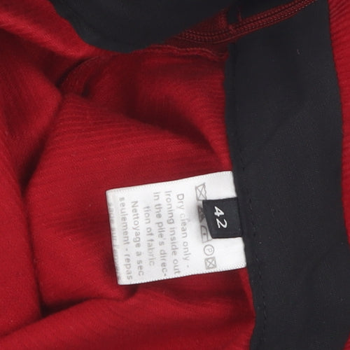 Joseph Women's Red Straight Trousers Size 14