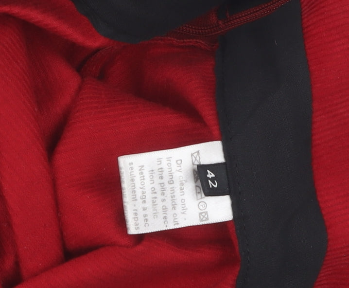 Joseph Women's Red Straight Trousers Size 14