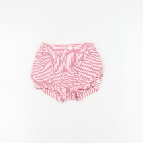 Gap Unisex Baby Pink Striped Shorts 6-12 Months