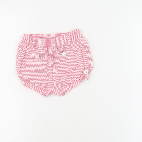 Gap Unisex Baby Pink Striped Shorts 6-12 Months